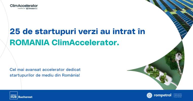 green.start-up.ro: ClimAccelerator 2025 primește 25 de startup-uri verzi în România.