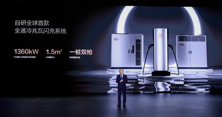 BYD prezintă noi stații ce pot încărca echivalentul a 400 de kilometri de autonomie în 5 minute