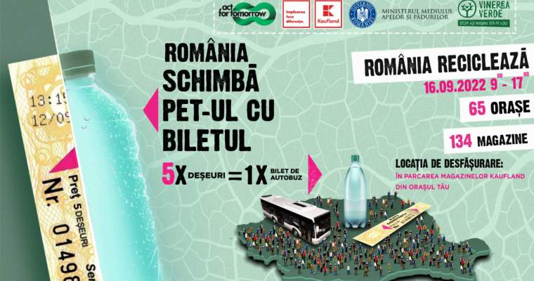 Green Start-Up: Schimbă PET-ul cu biletul: transport în comun gratuit pentru românii care reciclează