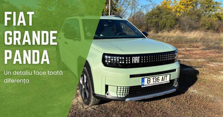 green.start-up.ro: Test Drive Fiat Grande Panda mild hibrid: detaliul pe care nu-l are nicio altă mașină face toată diferența