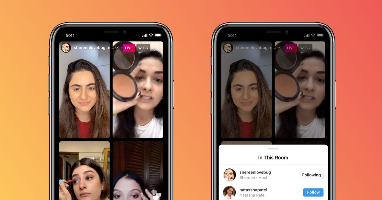 Wired: Instagram permite live-uri cu până la 4 speakeri în același timp