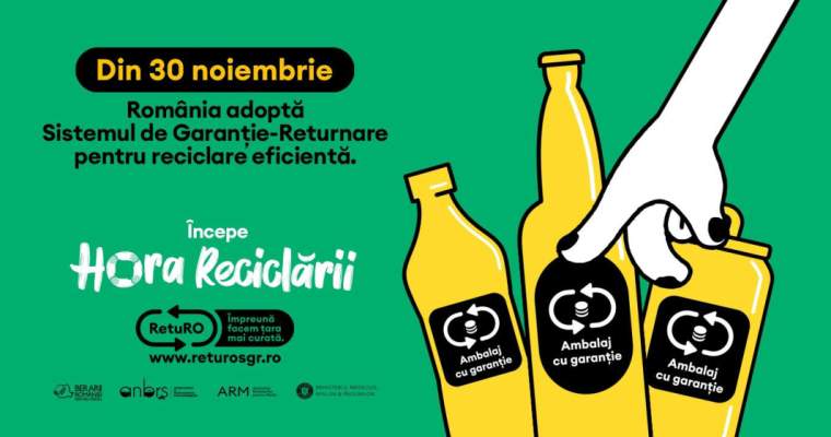 Green Start-Up: Ce înseamnă sistemul de returnare care pornește în 30 noiembrie