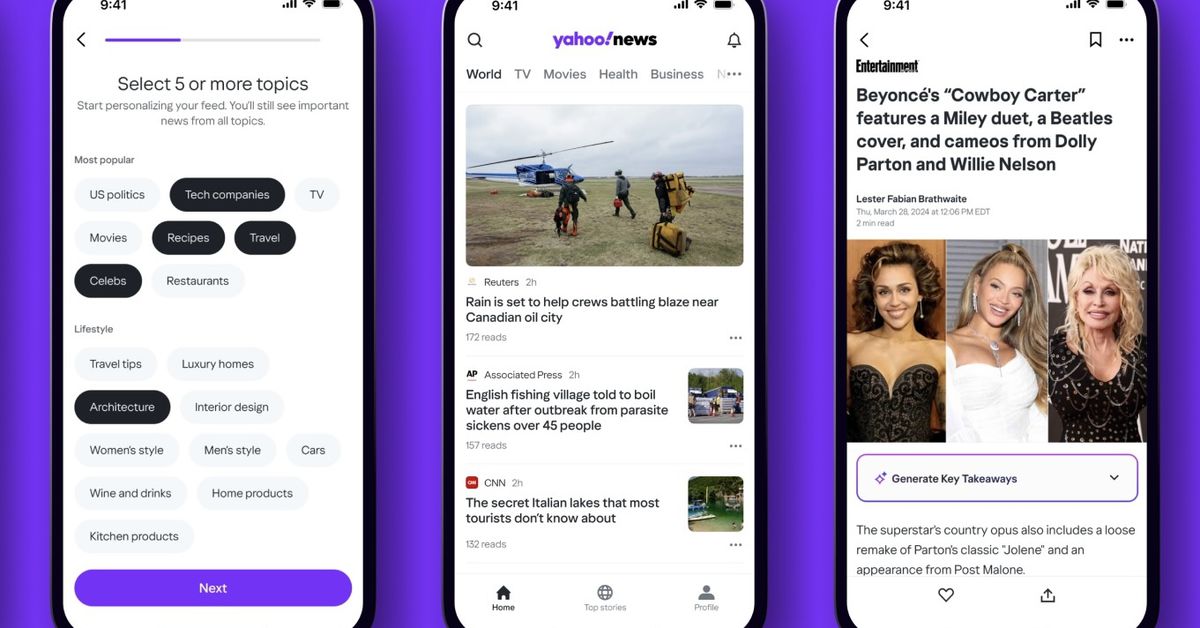 The Verge: Yahoo pune aplicația de știri Artifact într-un nou produs cu AI