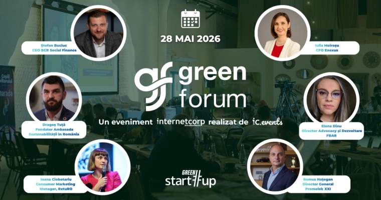 green.start-up.ro: Primii speakeri confirmați la Green Forum 2026