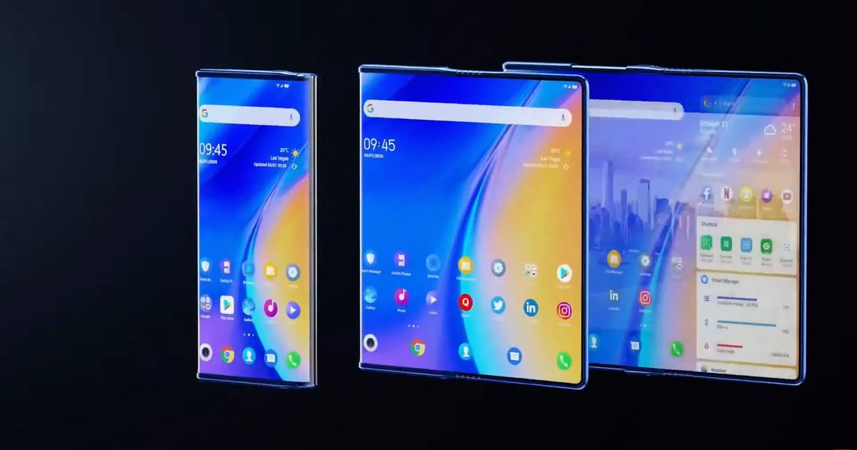 CNET: Cum arată telefonul pliabil cu ecran rulabil al TCL