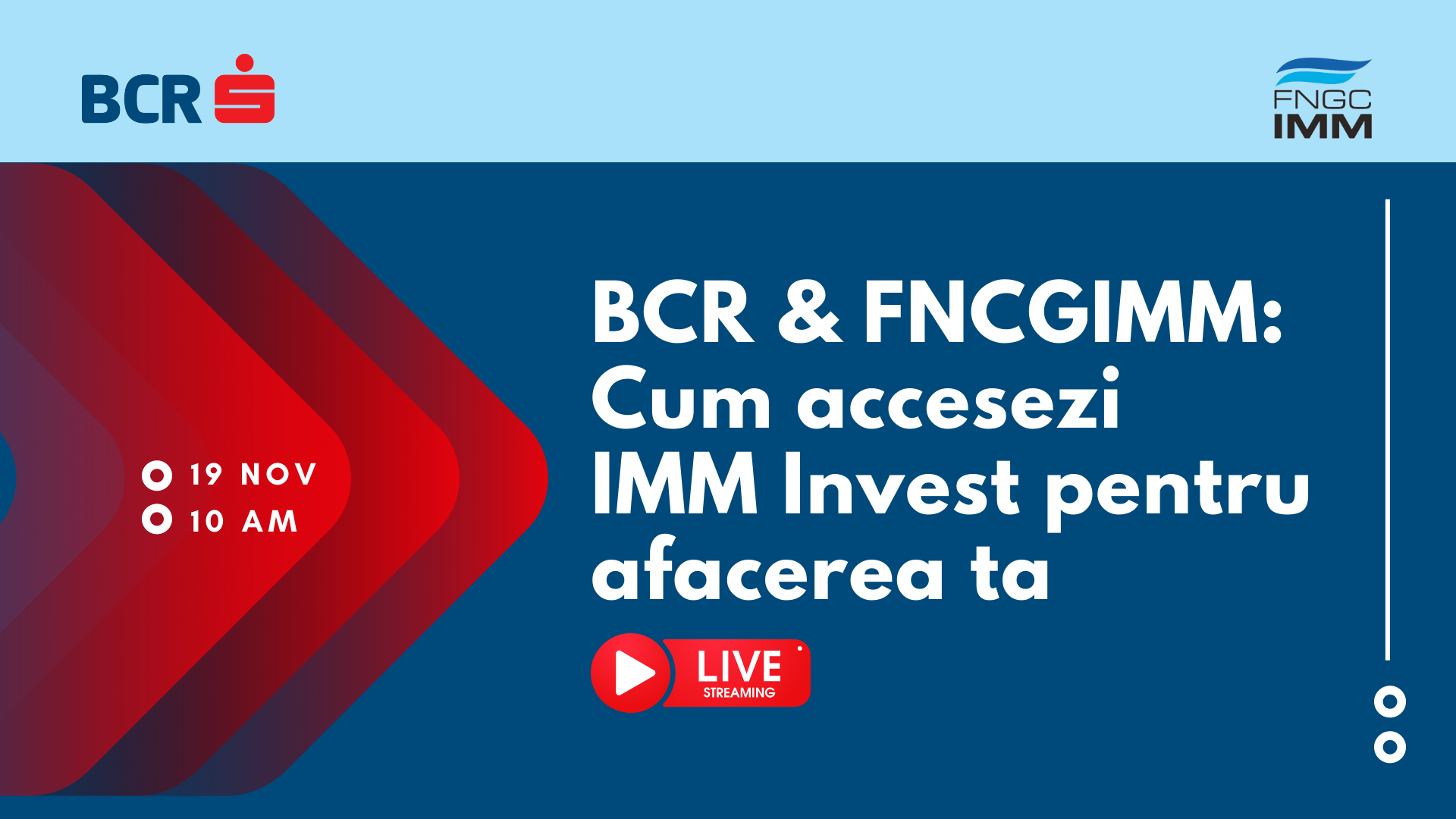 Înscrie-te gratuit la evenimentul unde afli răspunsuri despre IMM Invest și AGRO IMM Invest
