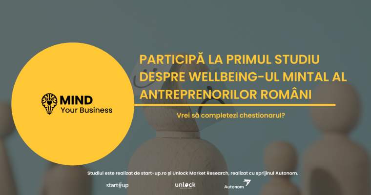 Înscrie-te la primul studiu de wellbeing mintal al antreprenorilor