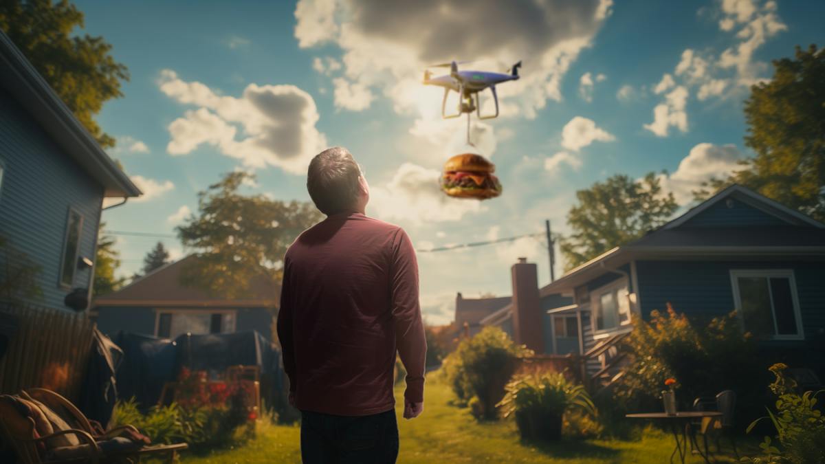The Information: Cum funcționează livrările de mâncare cu drona