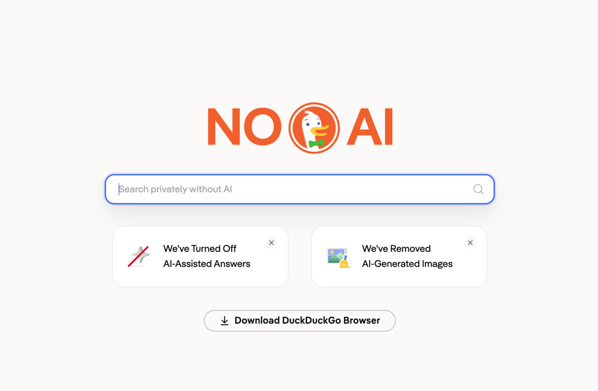 TechCrunch: DuckDuckGo crește pentru că utilizatorii nu vor AI în search