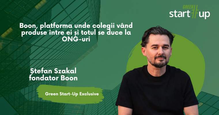 Green Start-Up: Boon, platforma unde colegii vând produse între ei și totul se duce la ONG-uri