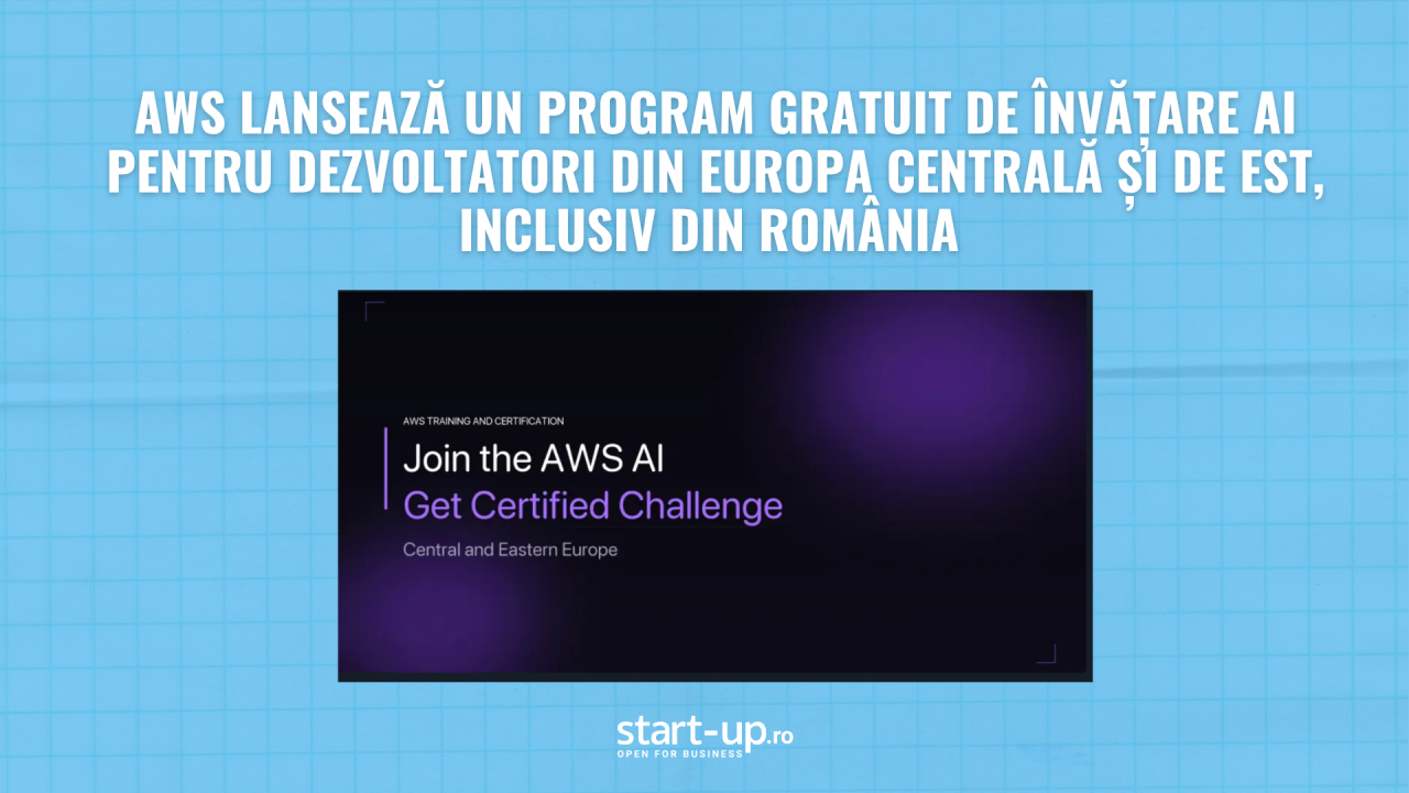 AWS oferă dezvoltatorilor din România acces gratuit timp de trei luni la cursuri de AI și machine learning