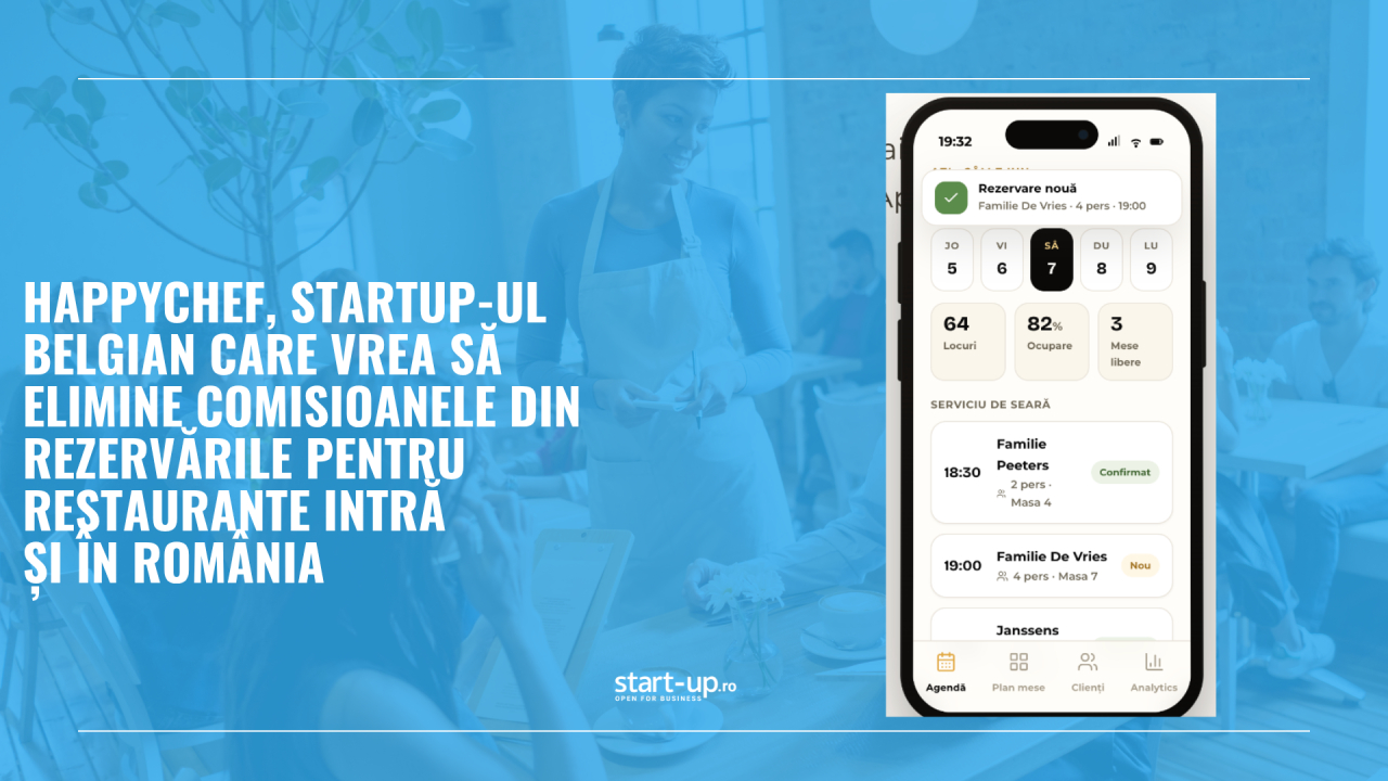 Startup-ul belgian care vrea să elimine comisioanele din rezervările pentru restaurante intră și în România