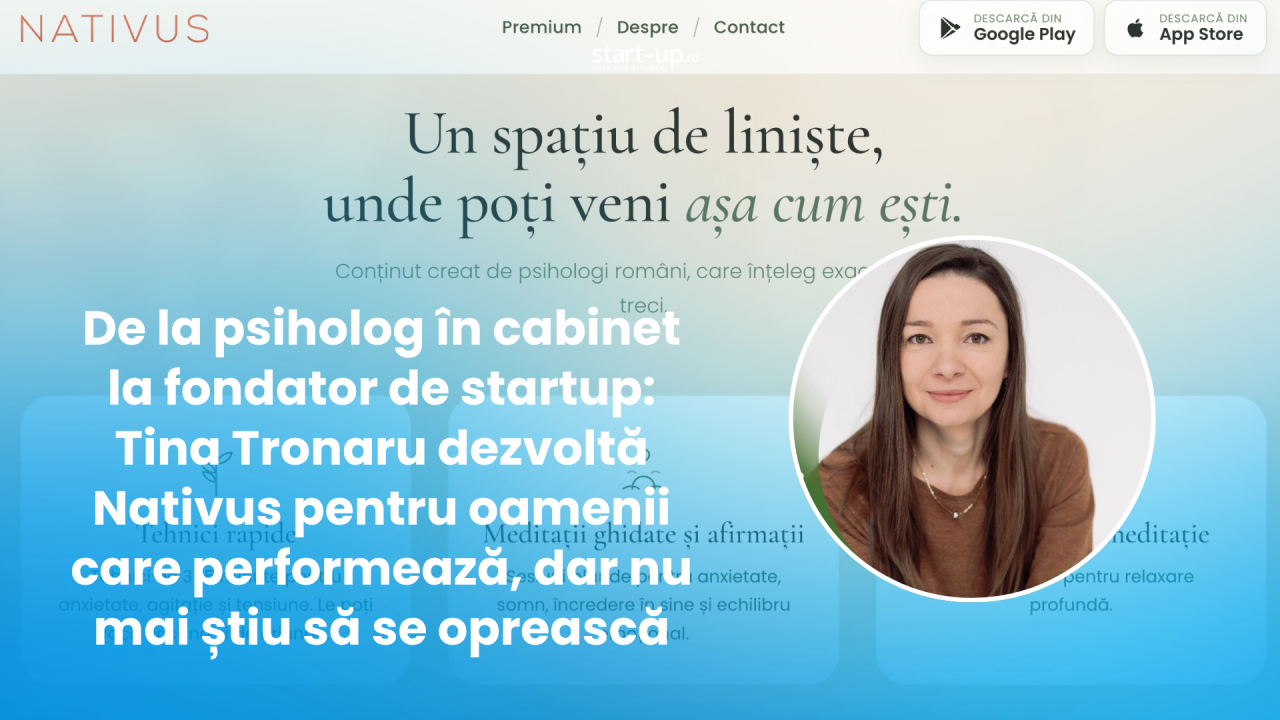 Nativus, startup de sănătate mintală creat în limba în care românii își trăiesc emoțiile. „Când spui «fear» și «frică», corpul reacționează diferit”