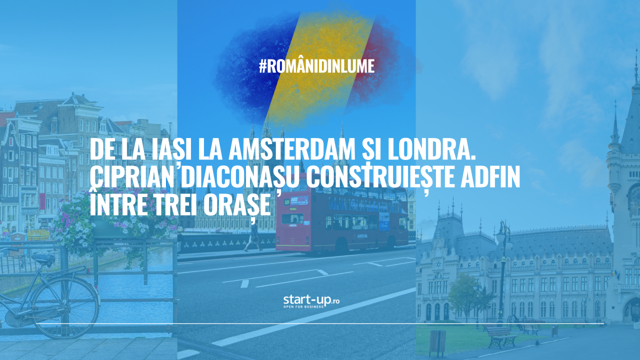 De la Iași la Amsterdam și Londra, cu un fintech cu finanțări de 32 mil. dolari. Ciprian Diaconașu construiește Adfin între trei orașe | Români din lume