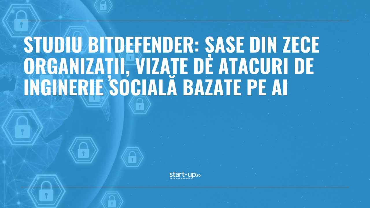 Studiu Bitdefender: Șase din zece organizații, vizate de atacuri de inginerie socială bazate pe AI