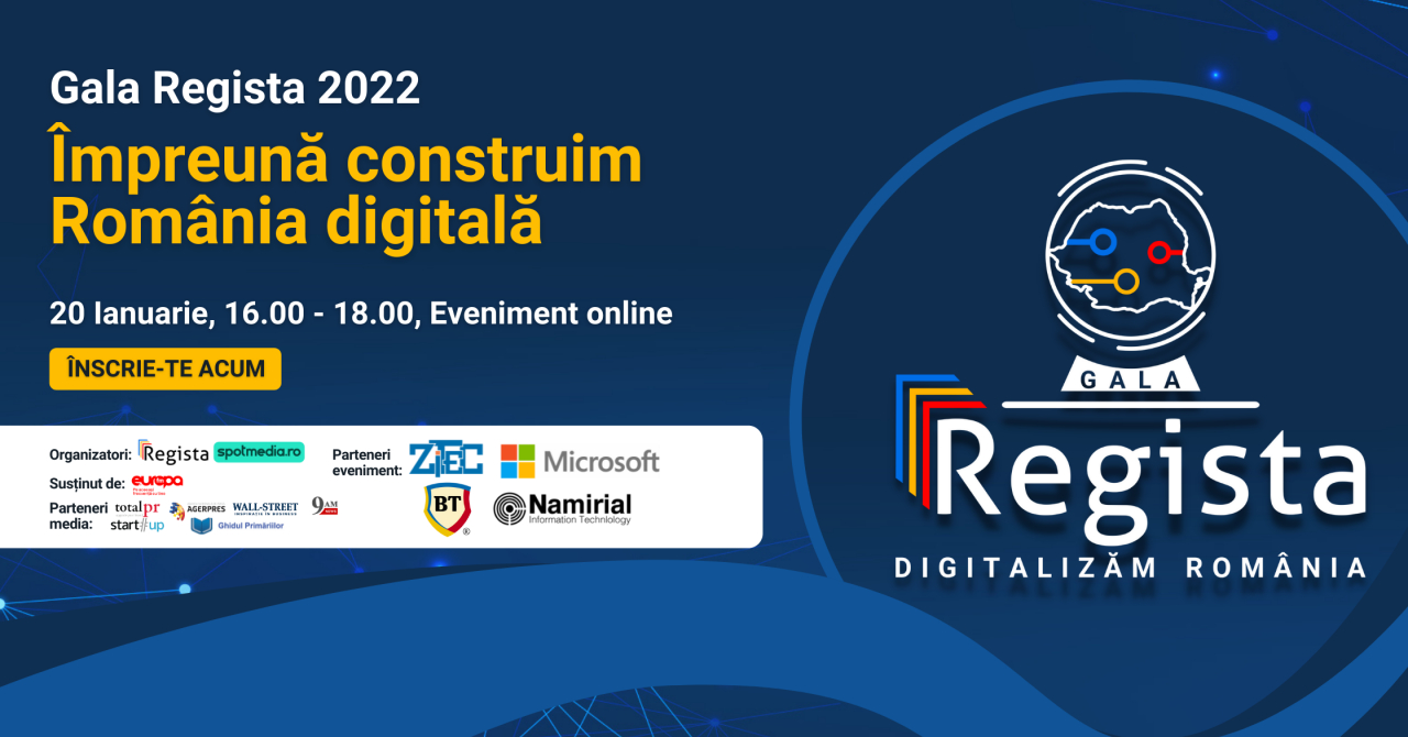 Gala Regista,  prima gală de premiere a primăriilor digitalizate din România