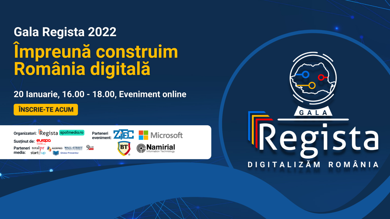 Gala Regista,  prima gală de premiere a primăriilor digitalizate din România