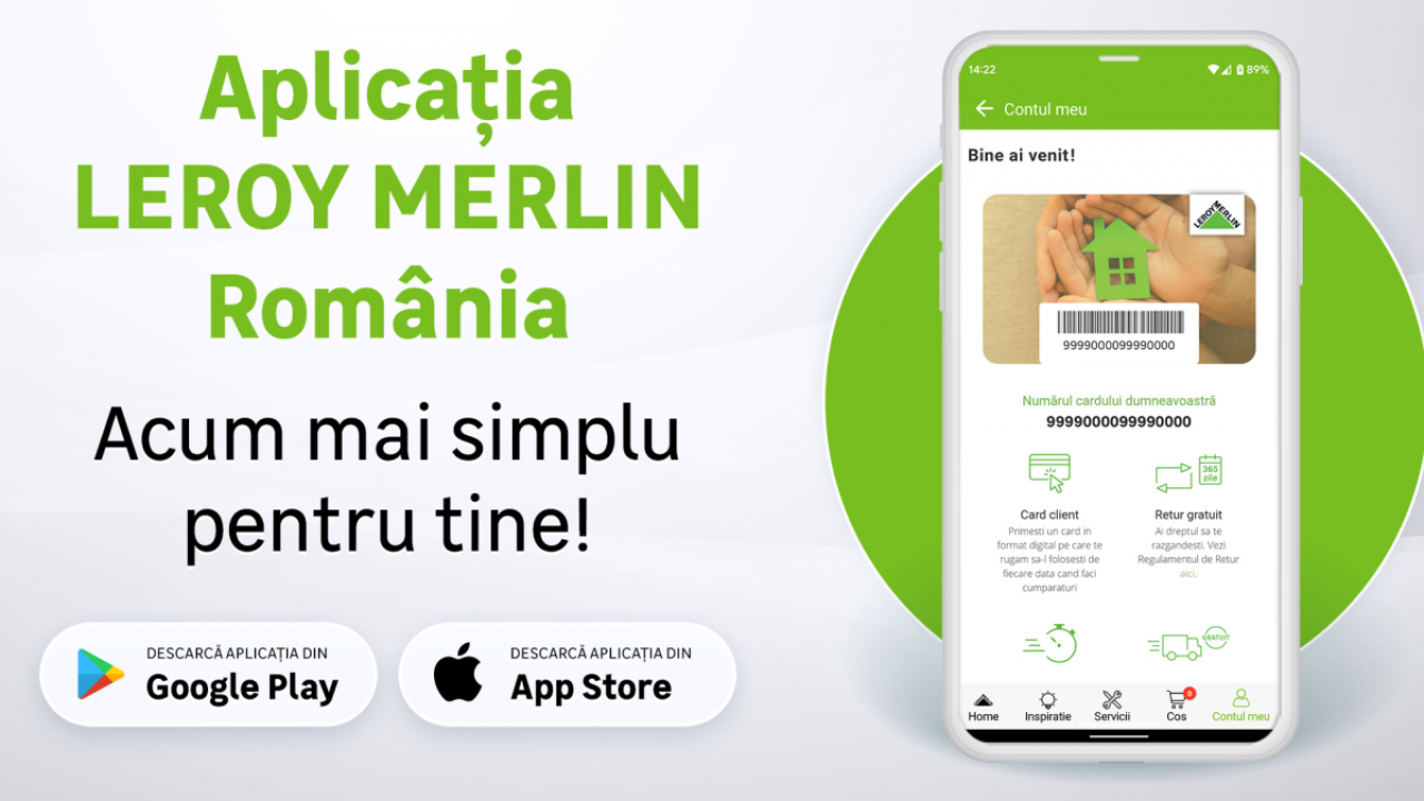 Leroy Merlin lansează propria aplicație mobilă, unde sunt listate 30.000 de produse