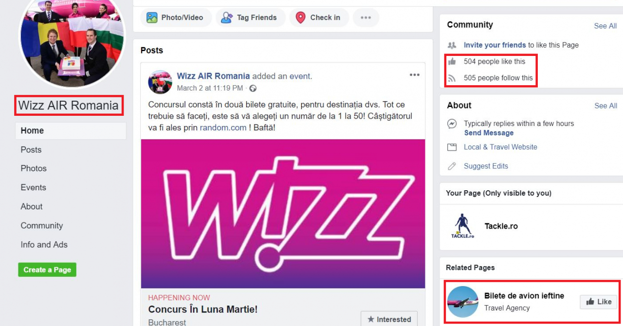 Tentativă De Fraudă Pe Facebook In Numele Wizz Air