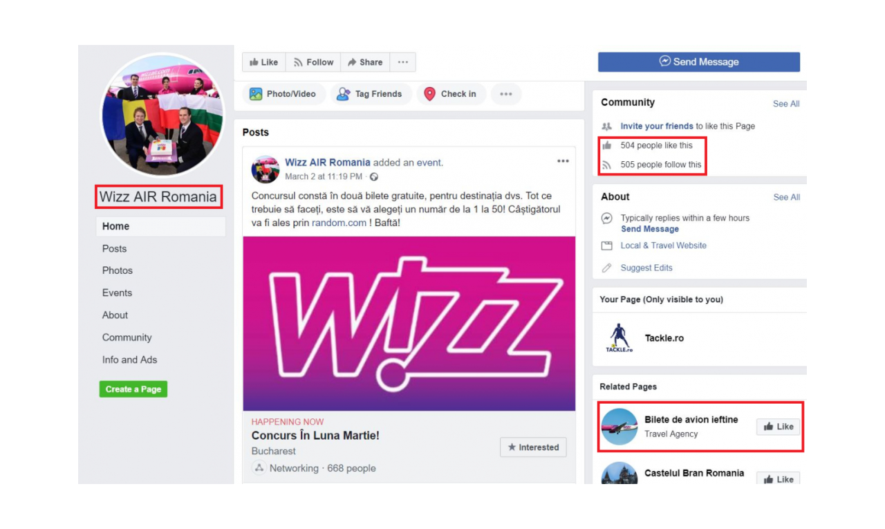 Tentativă De Fraudă Pe Facebook In Numele Wizz Air