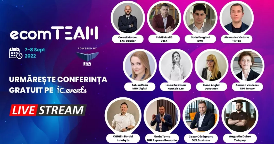 Cum poți câștiga bilete la ecomTEAM 2022 și cum vezi online parte din conferință