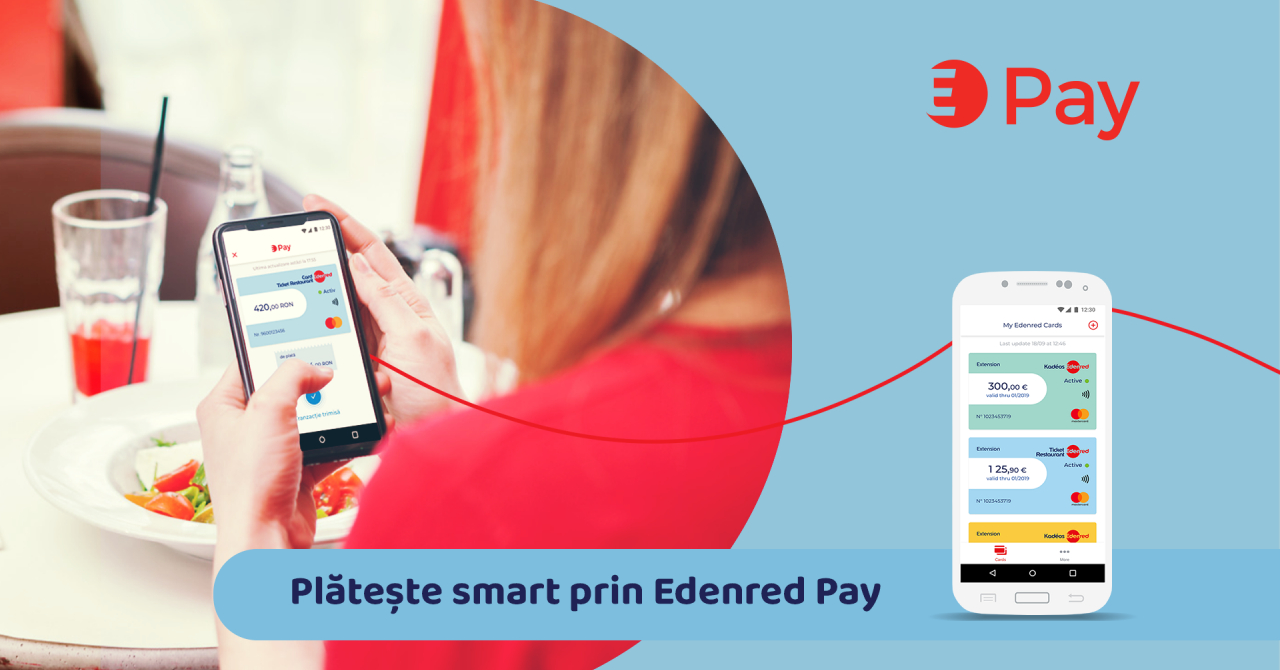 Edenred Pay, soluție de plăți mobile direct din banii de pe cardul de masă