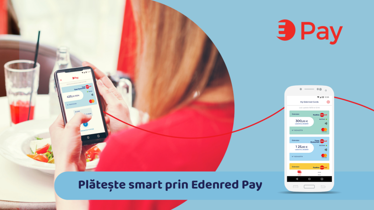Edenred Pay, soluție de plăți mobile direct din banii de pe cardul de masă
