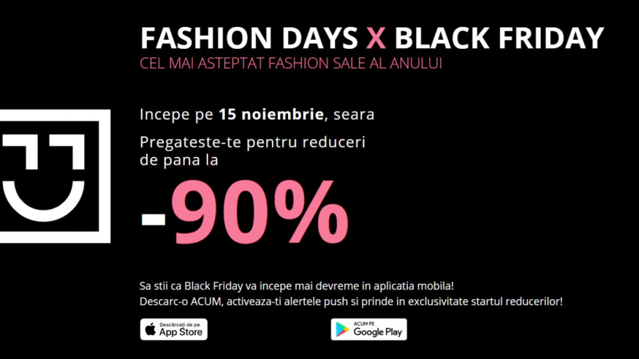 Black Friday 2018 la Fashion Days: idei pentru shopping
