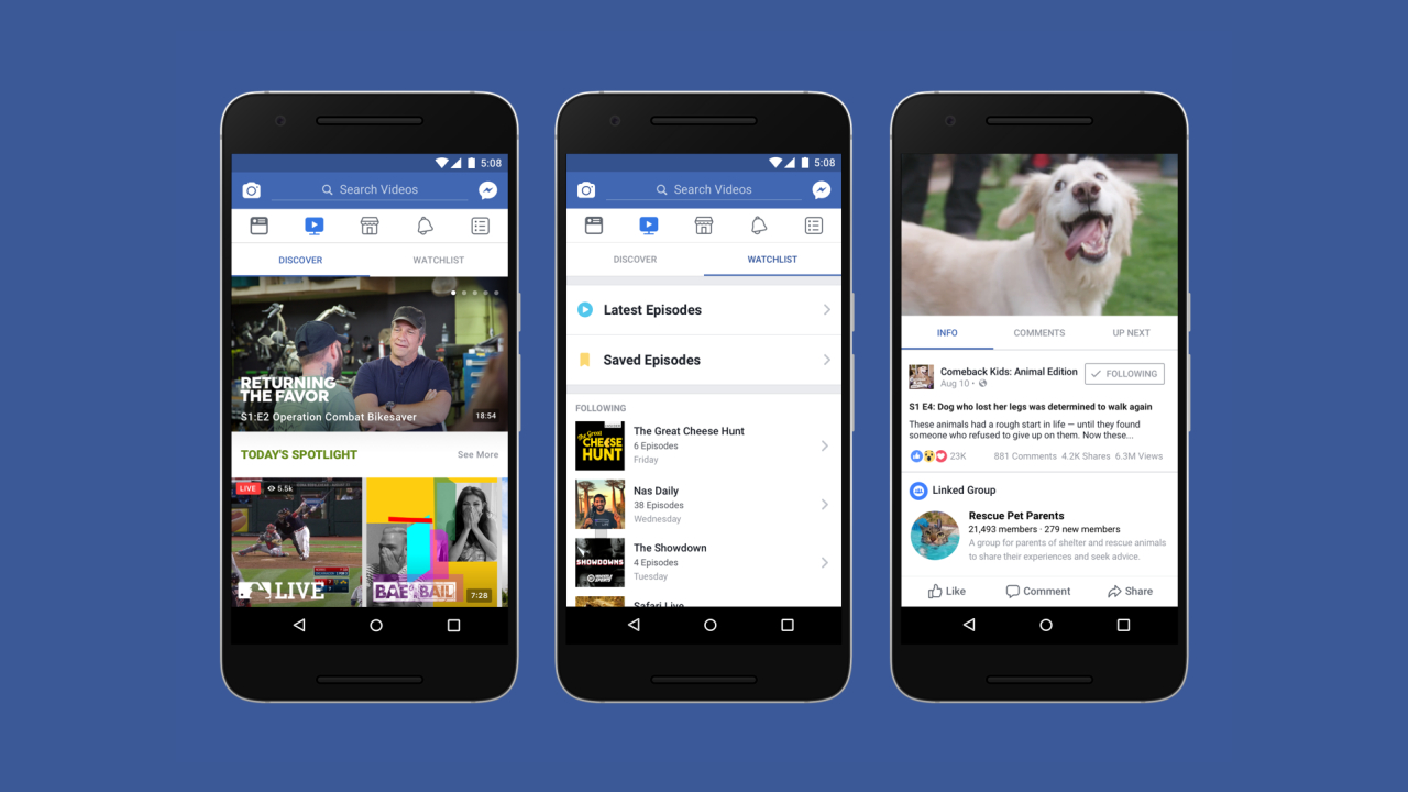 Cu Watch, Facebook devine un concurent mai serios pentru Youtube