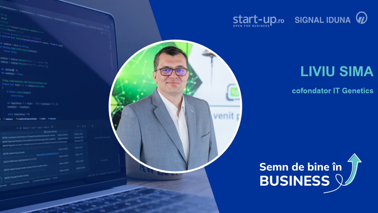 Liviu Sima, cofondator IT Genetics (ITG) | ”optimismul antreprenorilor poate deveni o vulnerabilitate”