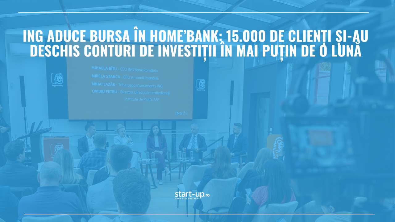 ING aduce bursa în Home’Bank: 15.000 de clienți și-au deschis conturi de investiții în mai puțin de o lună