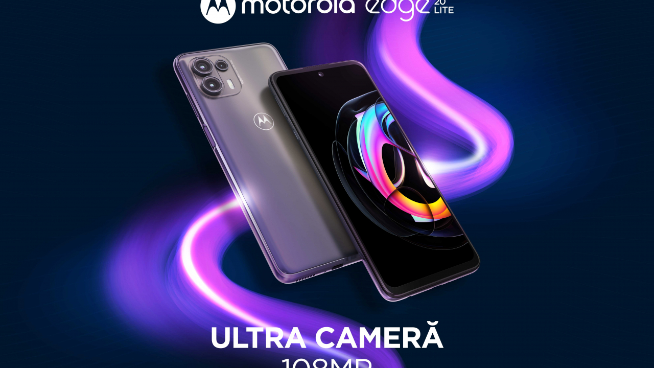 motorola edge 20 lite, disponibil la precomandă. Cadou, o pereche de căști
