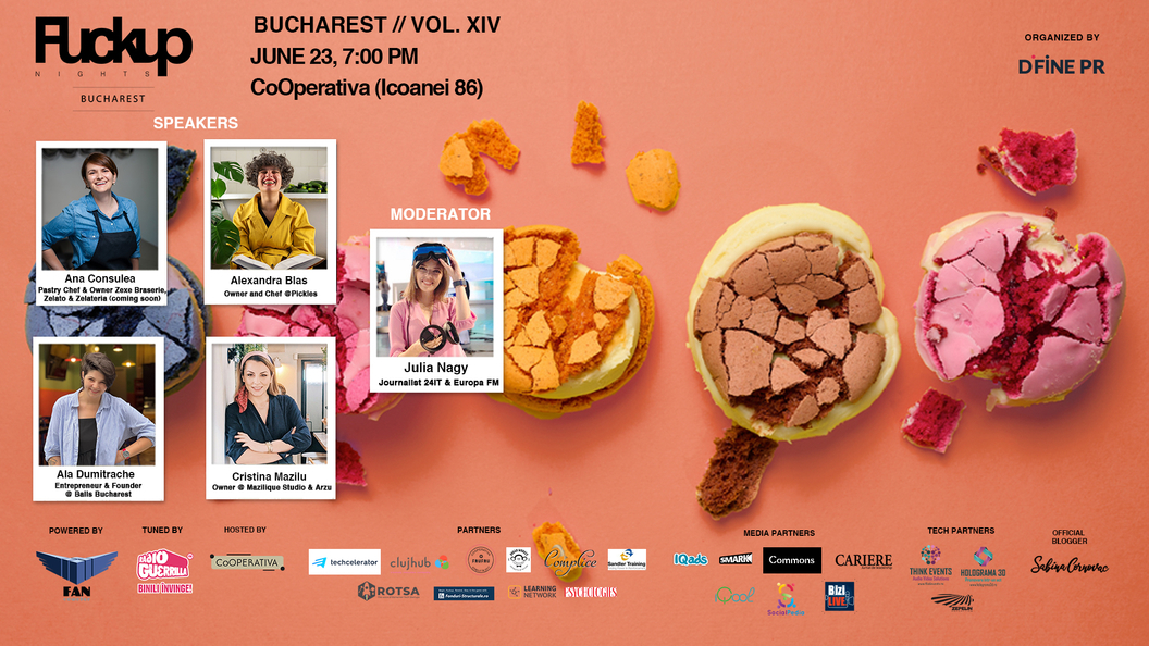 Fuckup Nights: 4 fondatoare de restaurante vorbesc despre provocările din HoReCa