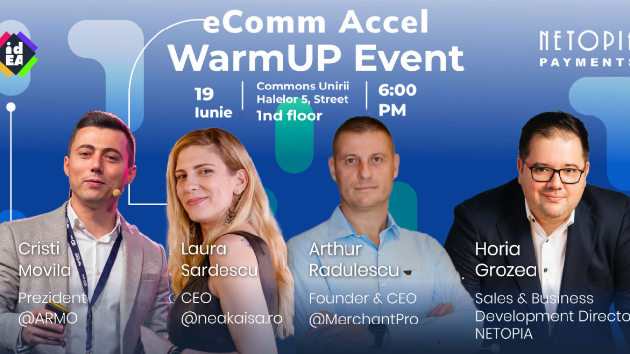 Evenimentul de lansare al programului eComm Accel pentru afaceri de ecommerce