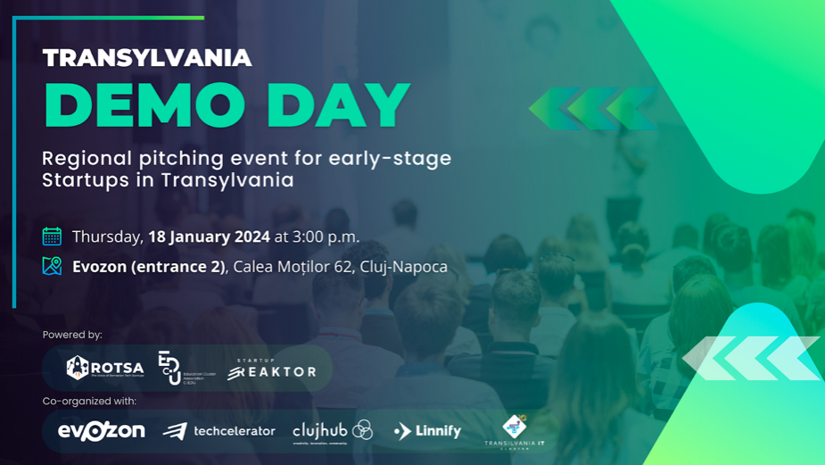 Zece startup-uri pe scenă în fața investitorilor la Transilvania Demo Day