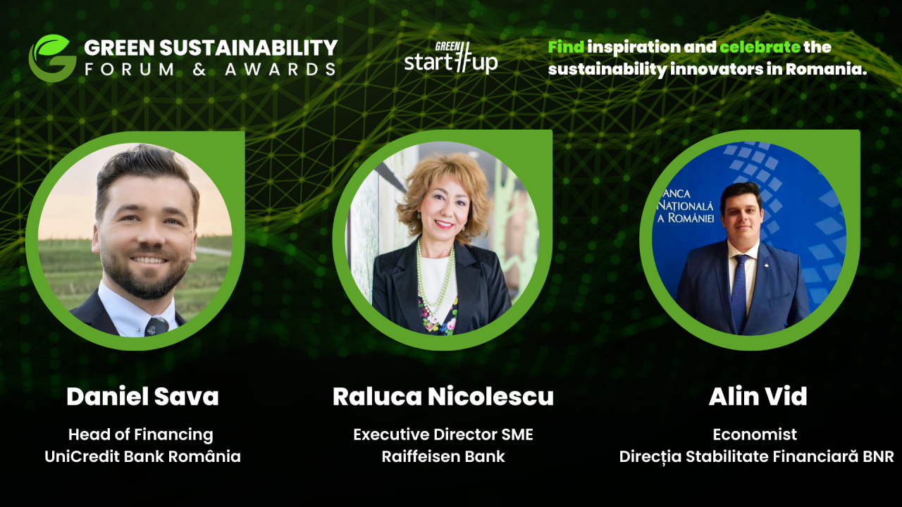 Green Start-Up Sustainability Forum & Awards 2023: cum finanțăm afacerile verzi