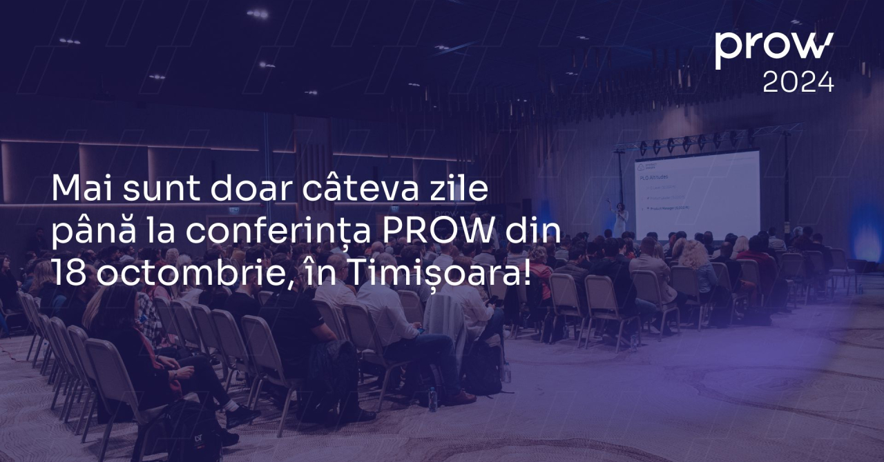 Doar câteva zile până la conferința PROW din 18 octombrie, la Timișoara