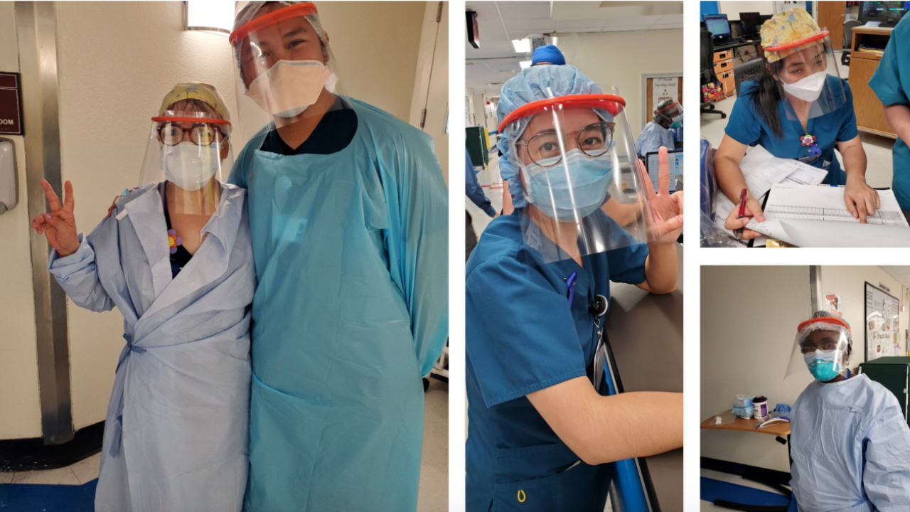 Artistul român din State care face viziere și le donează către spitale