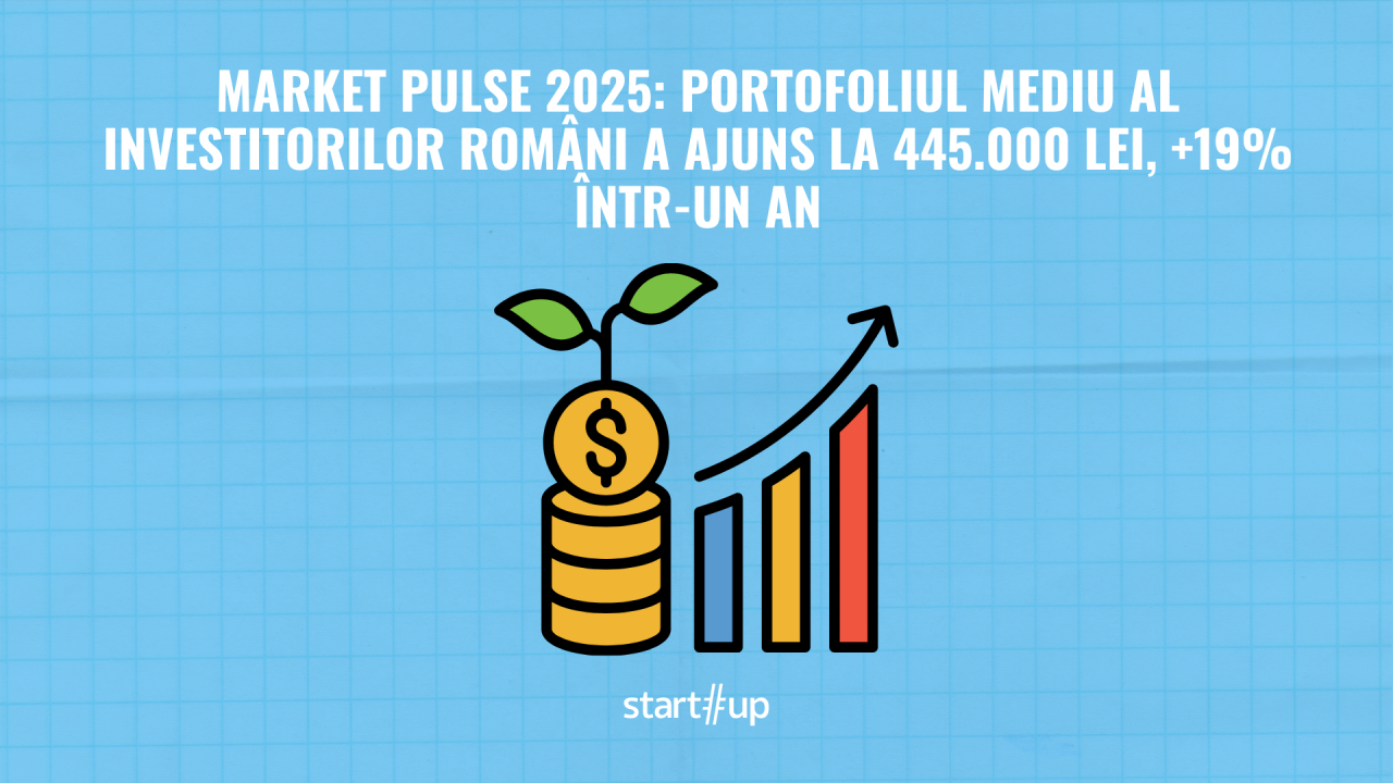 Studiu Market Pulse 2025: Portofoliul mediu al investitorilor români a ajuns la 445.000 lei, +19% într-un an