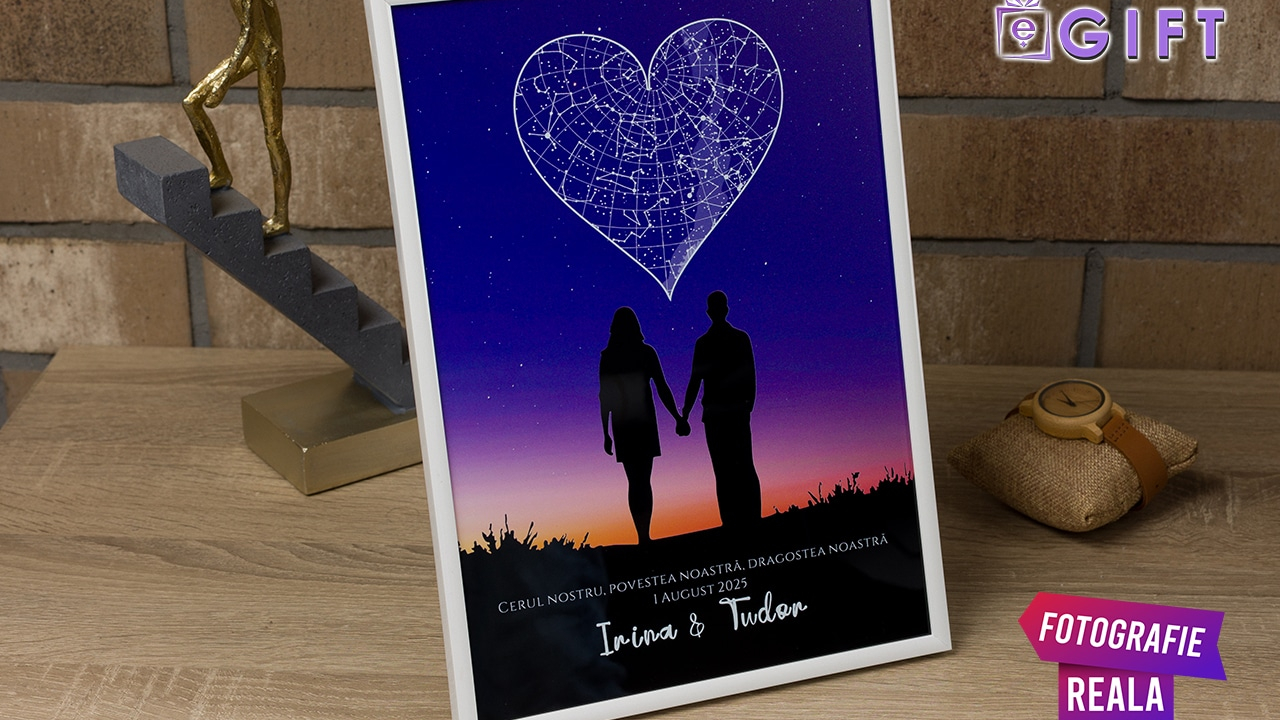 EnergyGift – afacerea românească ce transformă cerul nopții în tablouri personalizate unice