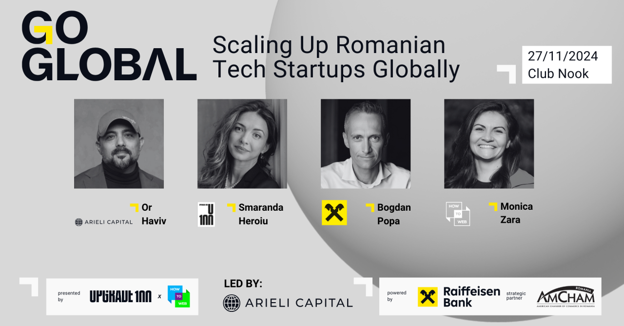 Meetup How to Web - eveniment GO GLOBAL pentru startup-urile românești