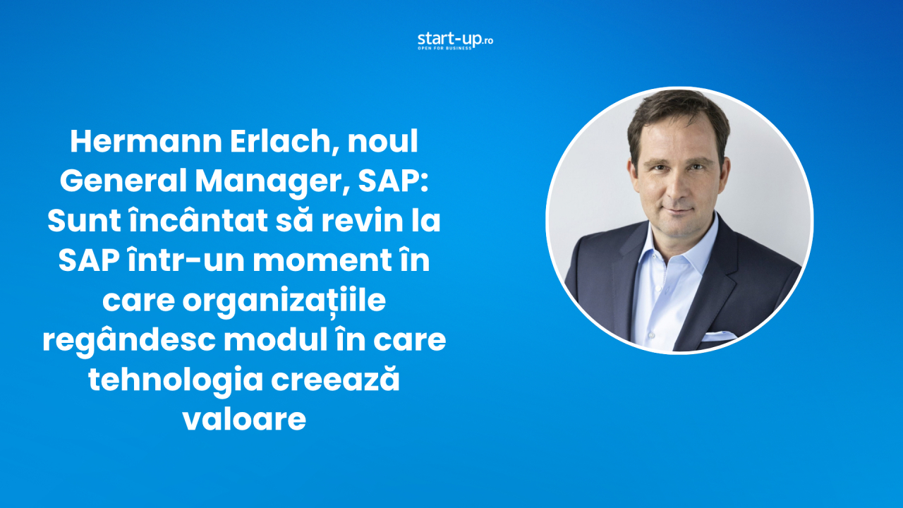 De la Microsoft Austria la SAP: Hermann Erlach preia conducerea unei regiuni cu 24 de țări, inclusiv România