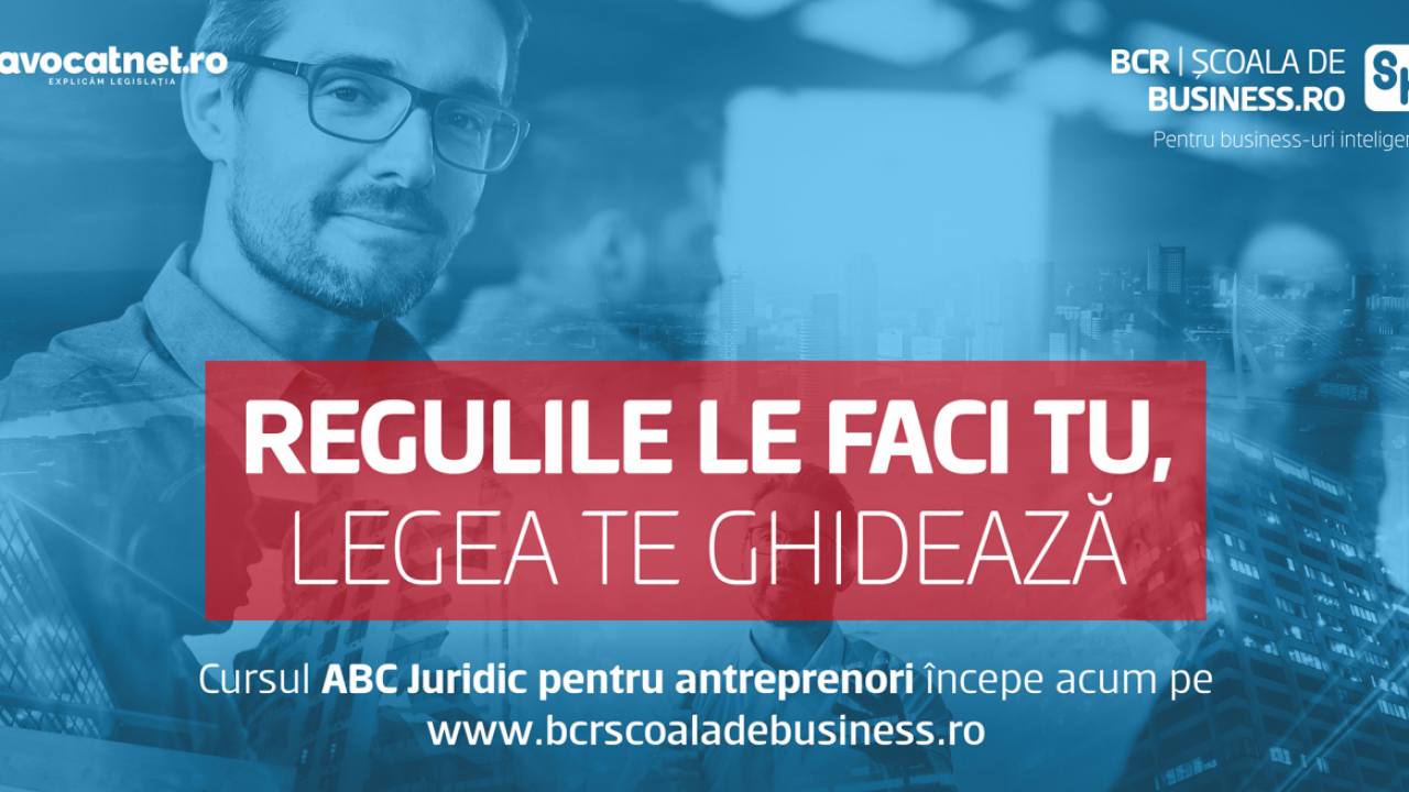 ABC Juridic - curs pentru antreprenori pe platforma Școala de Business