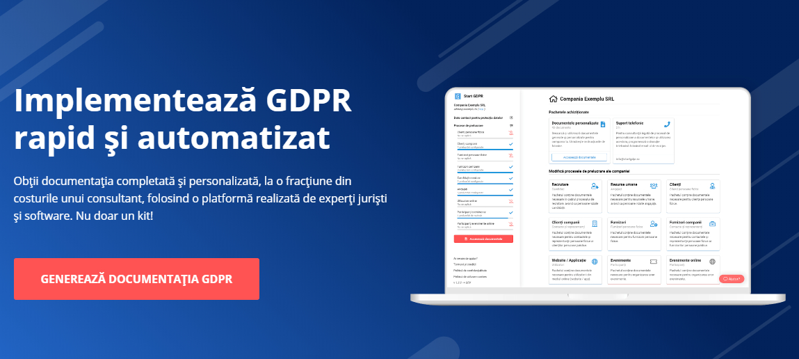 StartGDPR, startupul care îți generează automat documentația GDPR personalizată