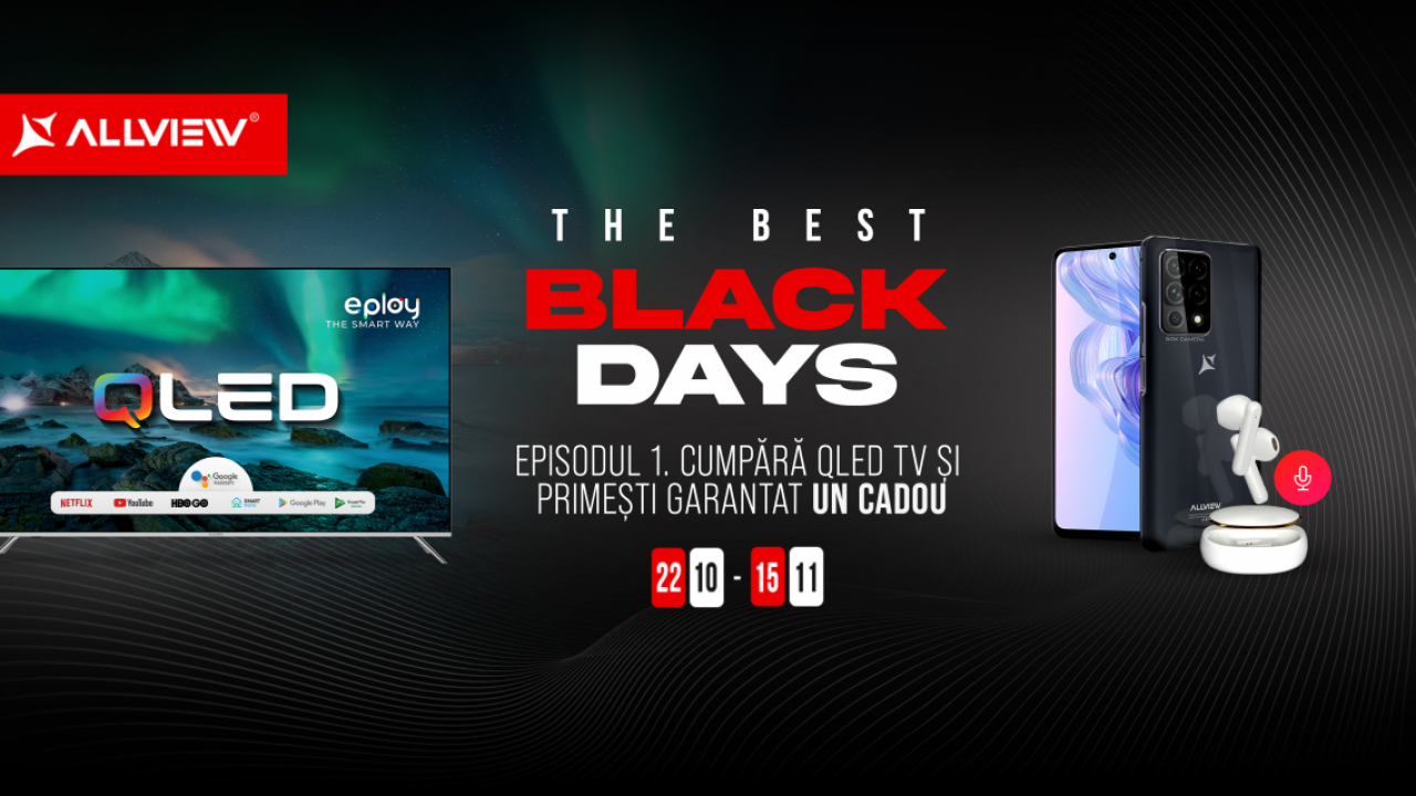 Black Friday 2021: Allview începe cu reduceri la televizoare