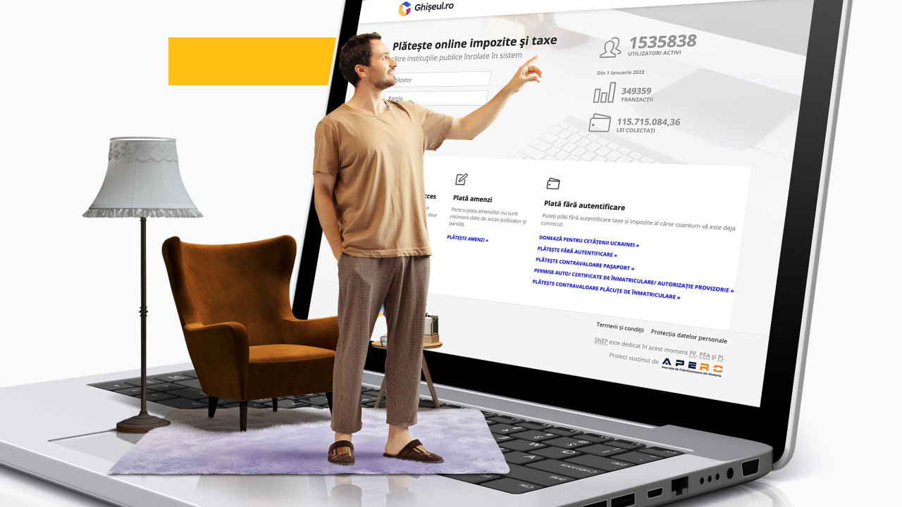 Plățile de taxe și impozite cu carduri Visa au crescut cu  45% anul trecut