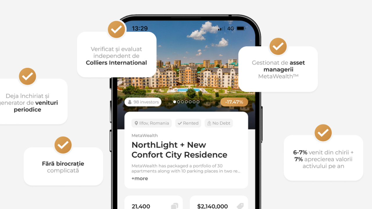 Platforma de investiții în active imobiliare MetaWealth s-a lansat în România