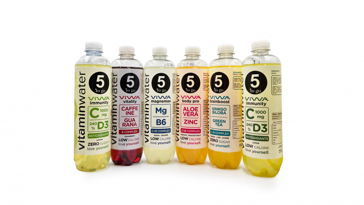 Franciza 5 to go aduce în portofoliu apa cu vitamine VIWA Vitamin Water