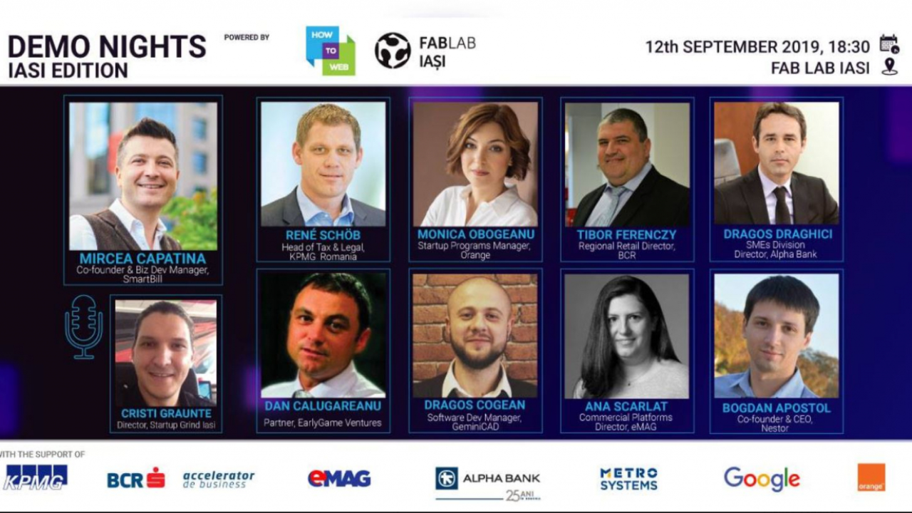 How to Web 2019: Demo Nights în fața experților la Iași