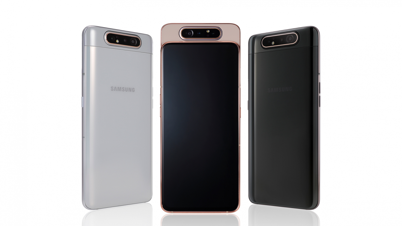 Samsung Galaxy A80 - telefonul cu o cameră cu motoraș și fără breton